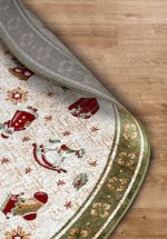 Kusový koberec Villeroy & Boch Toy's delight se střiženým vlasem 106218 Green, Multicolor kruh - 200x200 (průměr) kruh cm