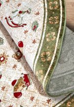 Kusový koberec Villeroy & Boch Toy's delight se střiženým vlasem 106218 Green, Multicolor kruh - 200x200 (průměr) kruh cm