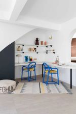 Bio koberec kusový, ručně tkaný Azteca Natural-Vintage Blue - 120x160 cm