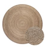Kusový koberec Jute Braided 106006 Grey Brown - 140x140 (průměr) kruh cm