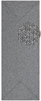 Kusový koberec Braided 105551 Light Grey – na ven i na doma - 80x200 cm