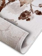 Kusový koberec Shine 105921 Floral White Brown - 120x170 cm