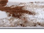 Kusový koberec Shine 105921 Floral White Brown - 120x170 cm