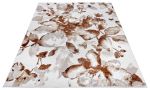 Kusový koberec Shine 105921 Floral White Brown - 120x170 cm