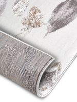 Kusový koberec Shine 105922 Floral White Grey Brown - 67x120 cm