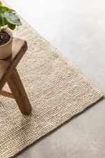 Kusový koberec Bouclé Jute 105973 Ivory White - 190x280 cm