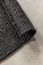 Kusový koberec Bouclé Jute 105976 Black - 120x170 cm