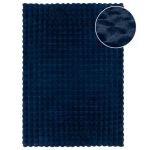 Kusový koberec Waffle Faux Fur Navy - 80x150 cm