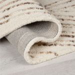 Kusový koberec Memphis Abstract Swirl Natural/Brown - 200x290 cm