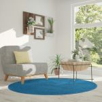 Kusový koberec Eton tyrkys kruh - 400x400 (průměr) kruh cm