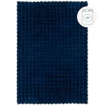 Kusový koberec Waffle Faux Fur Navy - 80x150 cm