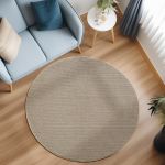 Kusový koberec Loom 4300 Beige kruh - 200x200 cm