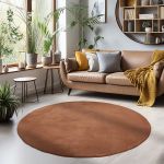 Kusový koberec Sky 5400 Brown kruh - 200x200 cm