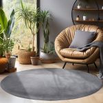 Kusový koberec Sky 5400 Grey kruh - 120x120 cm