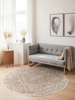 Kusový koberec Gloria Cavallo Creme Beige kruh - 120x120 cm