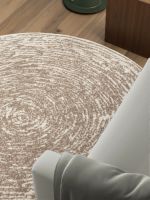 Kusový koberec Gloria Cavallo Creme Beige kruh - 120x120 cm