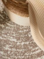 Kusový koberec Gloria Cavallo Creme Beige kruh - 120x120 cm