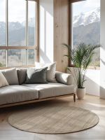 Kusový koberec Jaipur Grey/Brown kruh - 200x200 cm