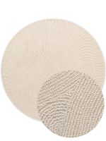 Kusový koberec Eleni Natur Weiß kruh - 150x150 (průměr) kruh cm