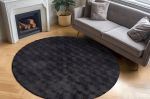Kusový koberec Diamond Cut 800 Anthrazit kruh - 120x120 cm