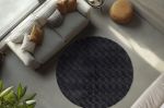 Kusový koberec Diamond Cut 800 Anthrazit kruh - 120x120 cm
