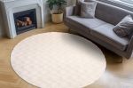 Kusový koberec Diamond Cut 800 Cream kruh - 120x120 cm