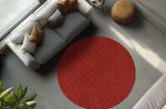 Kusový koberec Diamond Cut 800 Red kruh - 200x200 cm