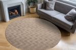 Kusový koberec Diamond Cut 800 Taupe kruh - 200x200 cm