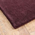 Ručně všívaný kusový koberec Asra wool tm. fialová - 120x170 cm