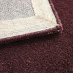 Ručně všívaný kusový koberec Asra wool tm. fialová - 120x170 cm