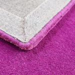 Ručně všívaný kusový koberec Asra wool lila - 80x150 cm