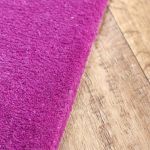 Ručně všívaný kusový koberec Asra wool lila - 80x150 cm