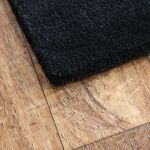 Ručně všívaný kusový koberec Asra wool černá - 60x110 cm