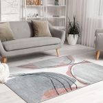 Kusový koberec Fusion 5868 white/dark pink - 120x170 cm