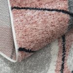 Kusový koberec Fusion 5868 white/dark pink - 120x170 cm