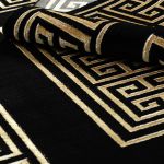 Kusový koberec Allure 1968 black/gold - 80x150 cm