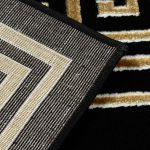Kusový koberec Allure 1968 black/gold - 80x150 cm