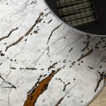 Kusový koberec Allure 1963 white/gold kruh - 120x120 (průměr) kruh cm Kusový koberec Allure 1963 white/gold kruh - 120x120 (průměr) kruh cm