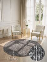 Kusový koberec Brilliance Prisma 106310 Silver Grey z kolekce Elle kruh - 200x200 (průměr) kruh cm