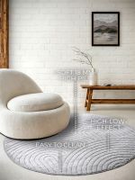 Kusový koberec New York 106205 Light Grey kruh - 160x160 (průměr) kruh cm