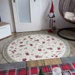 Kusový koberec Villeroy & Boch Toy's delight se střiženým vlasem 106218 Green, Multicolor kruh - 200x200 (průměr) kruh cm