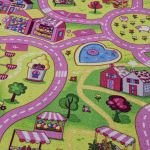 Dětský kusový koberec silnice Sweet Town - 95x133 cm
