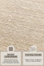 Kusový koberec Bouclé Jute 105973 Ivory White - 120x170 cm