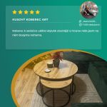 Kusový koberec Art 1121 Silver kruh - 80x80 cm