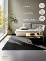Kusový koberec Bouclé Jute 105976 Black - 160x230 cm
