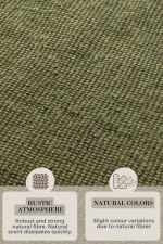 Kusový koberec Bouclé Jute 105977 Jungle Green - 80x150 cm