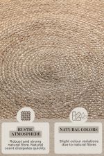 Kusový koberec Jute Braided 106006 Grey Brown kruh - 200x200 (průměr) kruh cm