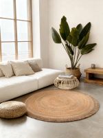 Kusový koberec Jute Braided 106332 Natural Gold kruh - 200x200 (průměr) kruh cm