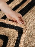 Běhoun Looma 106302 Natural Gold Black - 80x250 cm Běhoun Looma 106302 Natural Gold Black - 80x250 cm