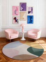 Kusový koberec Ted Baker Hackney 106357 Vícebarevná kruh - 200x200 cm